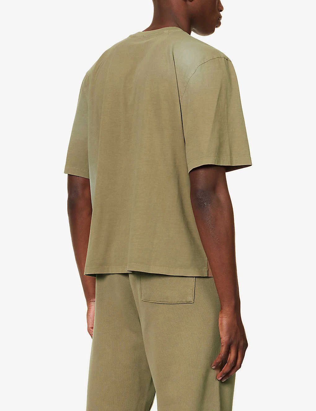 Faded-wash Boxy-fit Organic Cotton-jersey T-shirt 4 Faded-wash Boxy-fit Organic Cotton-jersey T-shirt - Image 4