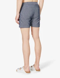 ORLEBAR BROWN Bulldog Geometric-print Regular-fit Woven Swim Shorts -Fit & Flow Clothing Sales Store R04150079 HONEYCOMB ALT03