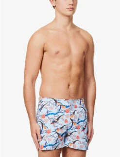 ORLEBAR BROWN Setter Flight Graphic-print Swim Shorts -Fit & Flow Clothing Sales Store R04150133 LIGHTISLANDSKY ALT02
