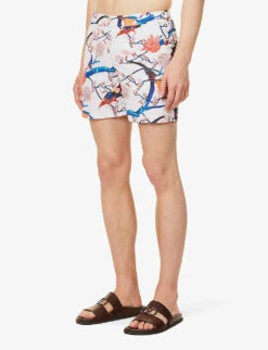 ORLEBAR BROWN Bulldog Floral-print Swim Shorts -Fit & Flow Clothing Sales Store R04150135 WHITESAND ALT02