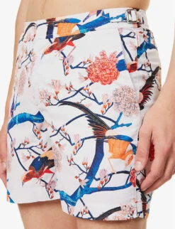 ORLEBAR BROWN Bulldog Floral-print Swim Shorts -Fit & Flow Clothing Sales Store R04150135 WHITESAND ALT04