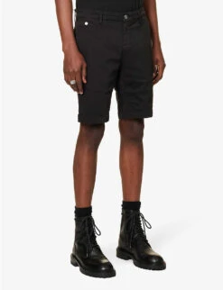 Replay Benni Hyperflex Regular-fit Stretch-cotton Chino Shorts -Fit & Flow Clothing Sales Store R04151311 BLACK ALT02