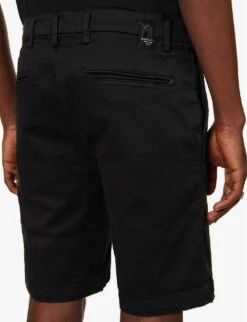 Replay Benni Hyperflex Regular-fit Stretch-cotton Chino Shorts -Fit & Flow Clothing Sales Store R04151311 BLACK ALT04