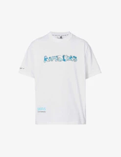 AAPE X The Smurfs Graphic-print Cotton-jersey T-shirt
