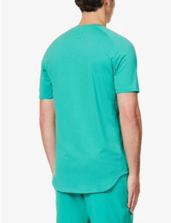 Lululemon Drysense Crewneck Recycled-stretch Polyester Blend T-shirt -Fit & Flow Clothing Sales Store R04153883 MALDIVESGREEN ALT03