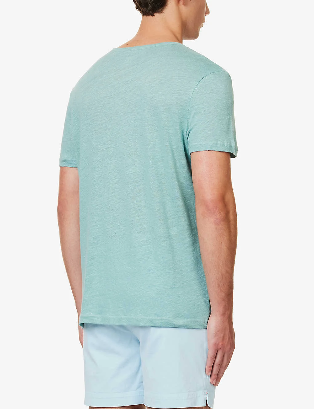 Jordan Crewneck Linen T-shirt 4 Jordan Crewneck Linen T-shirt - Image 4