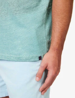 Jordan Crewneck Linen T-shirt 9 Jordan Crewneck Linen T-shirt -Fit & Flow Clothing Sales Store R04155303 BLUE ALT04