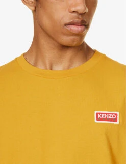 Kenzo Paris Graphic-print Cotton-jersey T-shirt -Fit & Flow Clothing Sales Store R04155576 GOLDENYELLOW ALT04