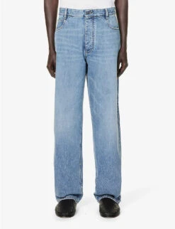 Bottega Veneta New Wash Hammer-loop Regular-fit Jeans 8 Bottega Veneta New Wash Hammer-loop Regular-fit Jeans -Fit & Flow Clothing Sales Store R04157977 MIDBLUE ALT02