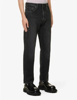 Acne Studios 1996 Faded-wash Regular-fit Jeans -Fit & Flow Clothing Sales Store R04158782 VINTAGEBLACK ALT02