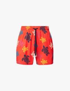 Vilebrequin Turtle-print Stretch-recycled-polyamide Swim Shorts