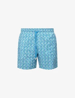 Vilebrequin Micro Lobster-print Recycled-polyester Swim Shorts