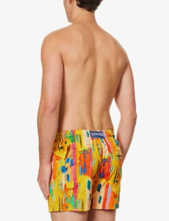 Vilebrequin Sunny Abstract-print Stretch-recycled-polyamide Swim Shorts -Fit & Flow Clothing Sales Store R04159192 SOLEIL ALT03