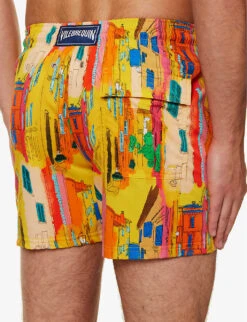Vilebrequin Sunny Abstract-print Stretch-recycled-polyamide Swim Shorts -Fit & Flow Clothing Sales Store R04159192 SOLEIL ALT04