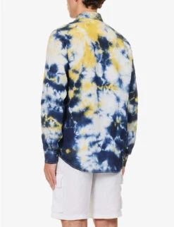 Vilebrequin Tie-dye Regular-fit Linen Shirt 8 Vilebrequin Tie-dye Regular-fit Linen Shirt -Fit & Flow Clothing Sales Store R04159195 BLEUMARINE ALT03