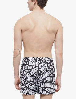 THE KOOPLES Logo-print Woven Swim Shorts -Fit & Flow Clothing Sales Store R04159889 BLA01 ALT03
