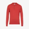 JOHN SMEDLEY Collared Merino Wool-knit Polo Shirt