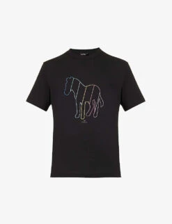 Zebra Graphic-print Regular-fit Organic-cotton-jersey T-shirt