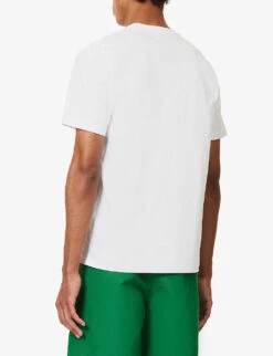 Bunny-print Crewneck Cotton-jersey T-shirt -Fit & Flow Clothing Sales Store R04161316 WHITE ALT03