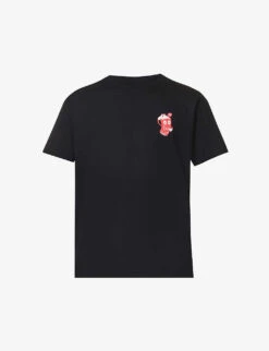 Branded-print Crewneck Cotton-jersey T-shirt