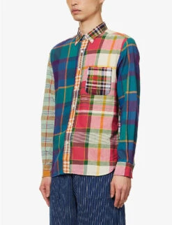 Check-print Long-sleeved Cotton Shirt -Fit & Flow Clothing Sales Store R04162311 PANEL ALT02