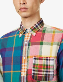 Check-print Long-sleeved Cotton Shirt -Fit & Flow Clothing Sales Store R04162311 PANEL ALT04