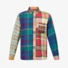 Check-print Long-sleeved Cotton Shirt