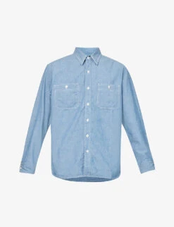 Work Patch-pocket Cotton Shirt