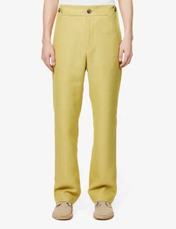 Black Prince Straight-leg Mid-rise Wool Trousers -Fit & Flow Clothing Sales Store R04162396 NEOPASTELLIME ALT02