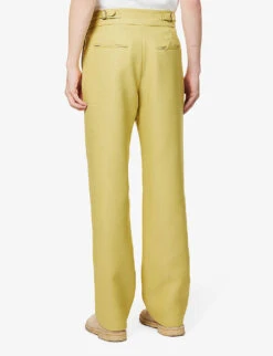 Black Prince Straight-leg Mid-rise Wool Trousers -Fit & Flow Clothing Sales Store R04162396 NEOPASTELLIME ALT03