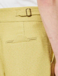 Black Prince Straight-leg Mid-rise Wool Trousers -Fit & Flow Clothing Sales Store R04162396 NEOPASTELLIME ALT04