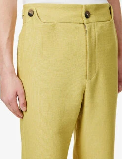 Black Prince Straight-leg Mid-rise Wool Trousers -Fit & Flow Clothing Sales Store R04162396 NEOPASTELLIME ALT05