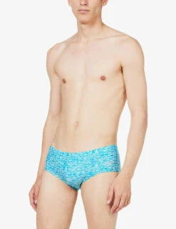 Speedo Abstract-pattern 13.5cm Swim Briefs -Fit & Flow Clothing Sales Store R04163354 AQUARIUMAQUASPLASH ALT02