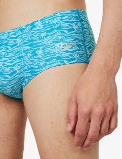 Speedo Abstract-pattern 13.5cm Swim Briefs -Fit & Flow Clothing Sales Store R04163354 AQUARIUMAQUASPLASH ALT04