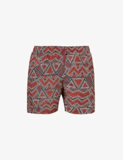 Speedo Watershort 40cm Geo-print Recycled-polyester Swim Shorts