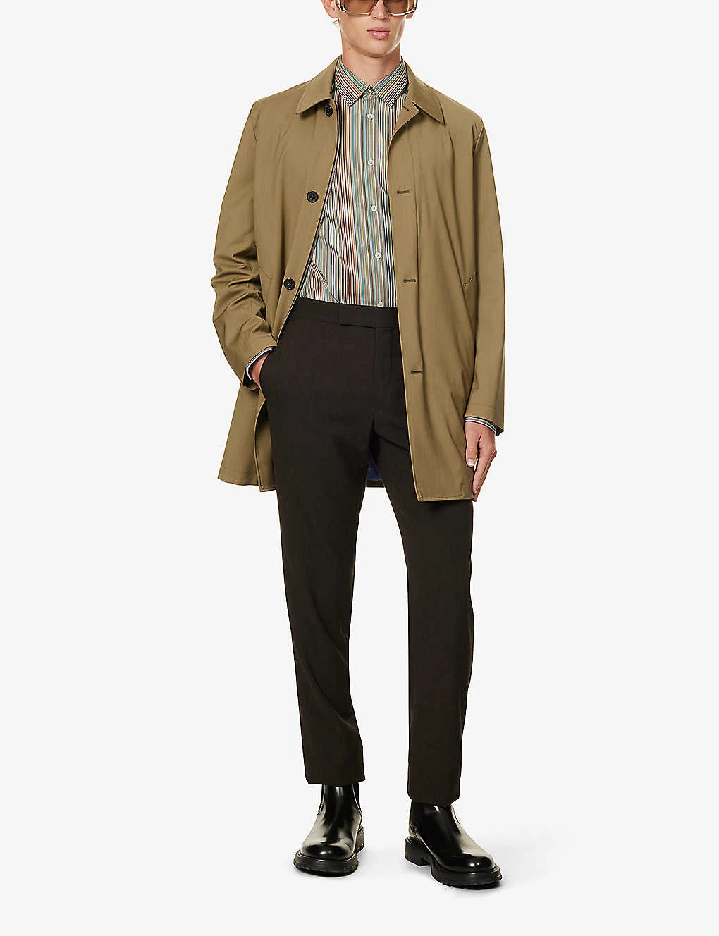 PAUL SMITH Artist Stripe Patterned Regular-fit Cotton-poplin Shirt 2 PAUL SMITH Artist Stripe Patterned Regular-fit Cotton-poplin Shirt - Image 2