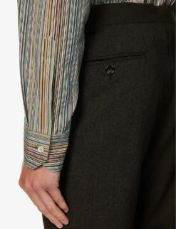 PAUL SMITH Artist Stripe Patterned Regular-fit Cotton-poplin Shirt 11 PAUL SMITH Artist Stripe Patterned Regular-fit Cotton-poplin Shirt -Fit & Flow Clothing Sales Store R04165102 MULTICOLOURED ALT05