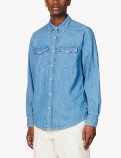 Nudie Jeans George Flap-pocket Denim Shirt -Fit & Flow Clothing Sales Store R04165214 DENIM ALT02