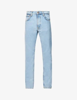 Nudie Jeans Lean Dean Contrast-stitch Slim-fit Stretch-organic-cotton Denim Jeans