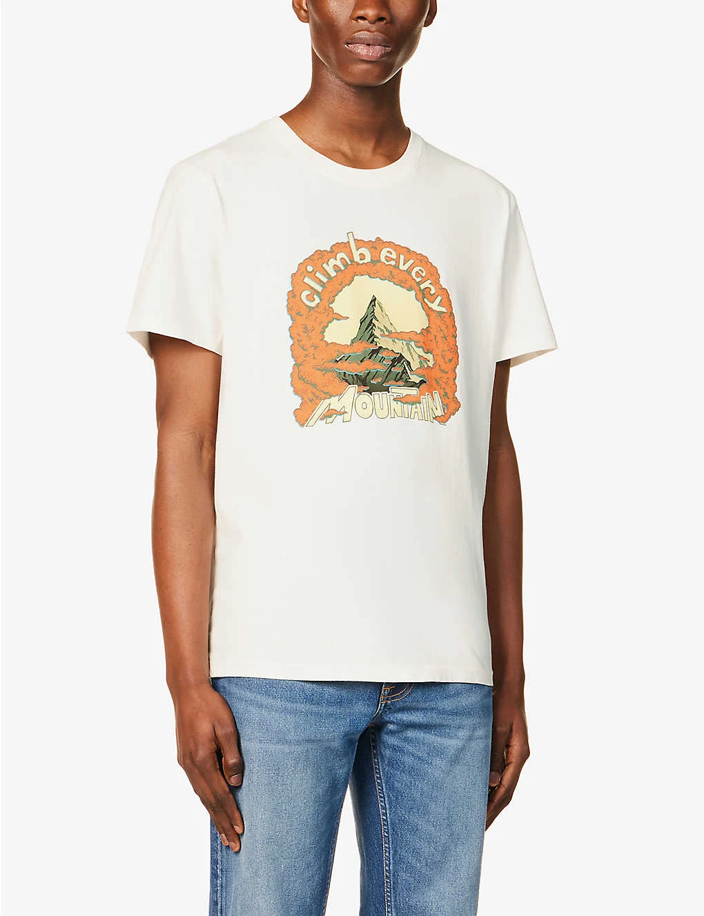 Nudie Jeans Roy Every Mountain Graphic-print Relaxed-fit Cotton-jersey T-shirt 3 Nudie Jeans Roy Every Mountain Graphic-print Relaxed-fit Cotton-jersey T-shirt - Image 3