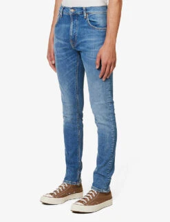 Nudie Jeans Tight Terry Slim-fit Tapered Stretch-denim Jeans -Fit & Flow Clothing Sales Store R04165228 WINDYBLUES ALT02