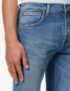 Nudie Jeans Tight Terry Slim-fit Tapered Stretch-denim Jeans -Fit & Flow Clothing Sales Store R04165228 WINDYBLUES ALT04