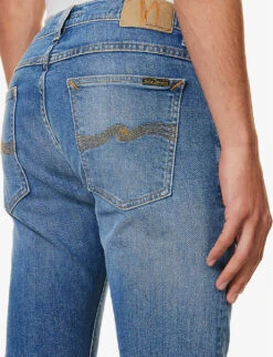 Nudie Jeans Tight Terry Slim-fit Tapered Stretch-denim Jeans -Fit & Flow Clothing Sales Store R04165228 WINDYBLUES ALT05