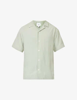 Valbonne Camp-collar Regular-fit Woven Shirt