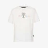 Palm Angels Graphic-print Regular-fit Cotton And Linen-blend T-shirt