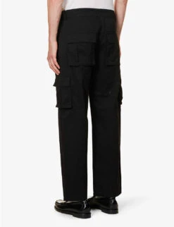 Easy Rider Straight-leg Mid-rise Cotton-blend Trousers -Fit & Flow Clothing Sales Store R04166686 BLACK ALT03
