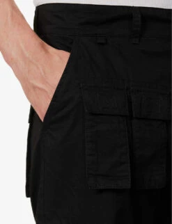 Easy Rider Straight-leg Mid-rise Cotton-blend Trousers -Fit & Flow Clothing Sales Store R04166686 BLACK ALT04