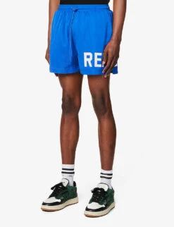 Represent Brand-typography Quick-drying Swim Shorts -Fit & Flow Clothing Sales Store R04167333 COBALT ALT02