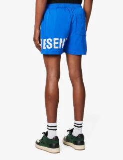 Represent Brand-typography Quick-drying Swim Shorts -Fit & Flow Clothing Sales Store R04167333 COBALT ALT03