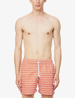 Graphic-print Recycled-polyester Swim Shorts -Fit & Flow Clothing Sales Store R04167458 PAPRIKA ALT02